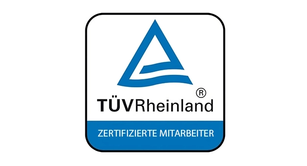 TÜV-zertifizierte Mitarbeiter TÜV-zertifizierte Mitarbeiter